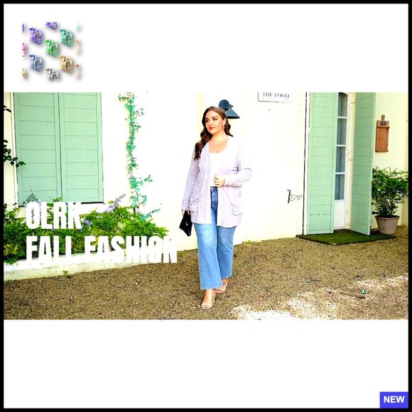 Plus Size Cardigan Lightweight Knit Sweater Open Front Long Sleeve Stretchy - Picture 7 of 7